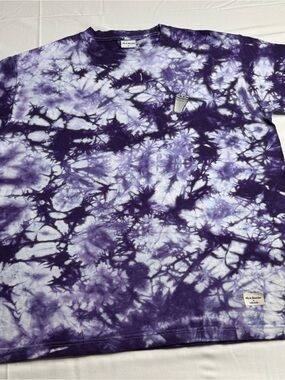 40weft Purple & White Tie-Dye Crewneck Sweatshirt